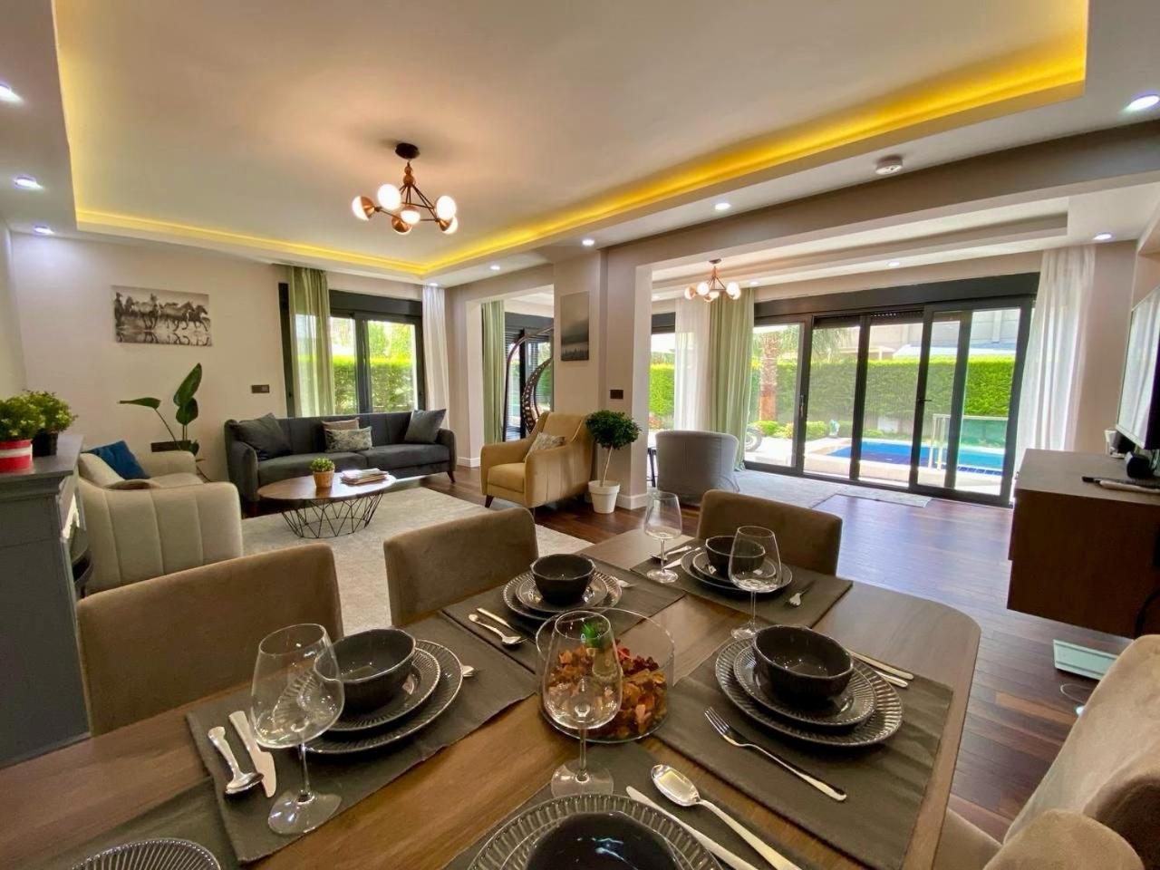 Villa Annabèll1 Havuzlu Jakuzili Triplex Lux villa Belek Extérieur photo