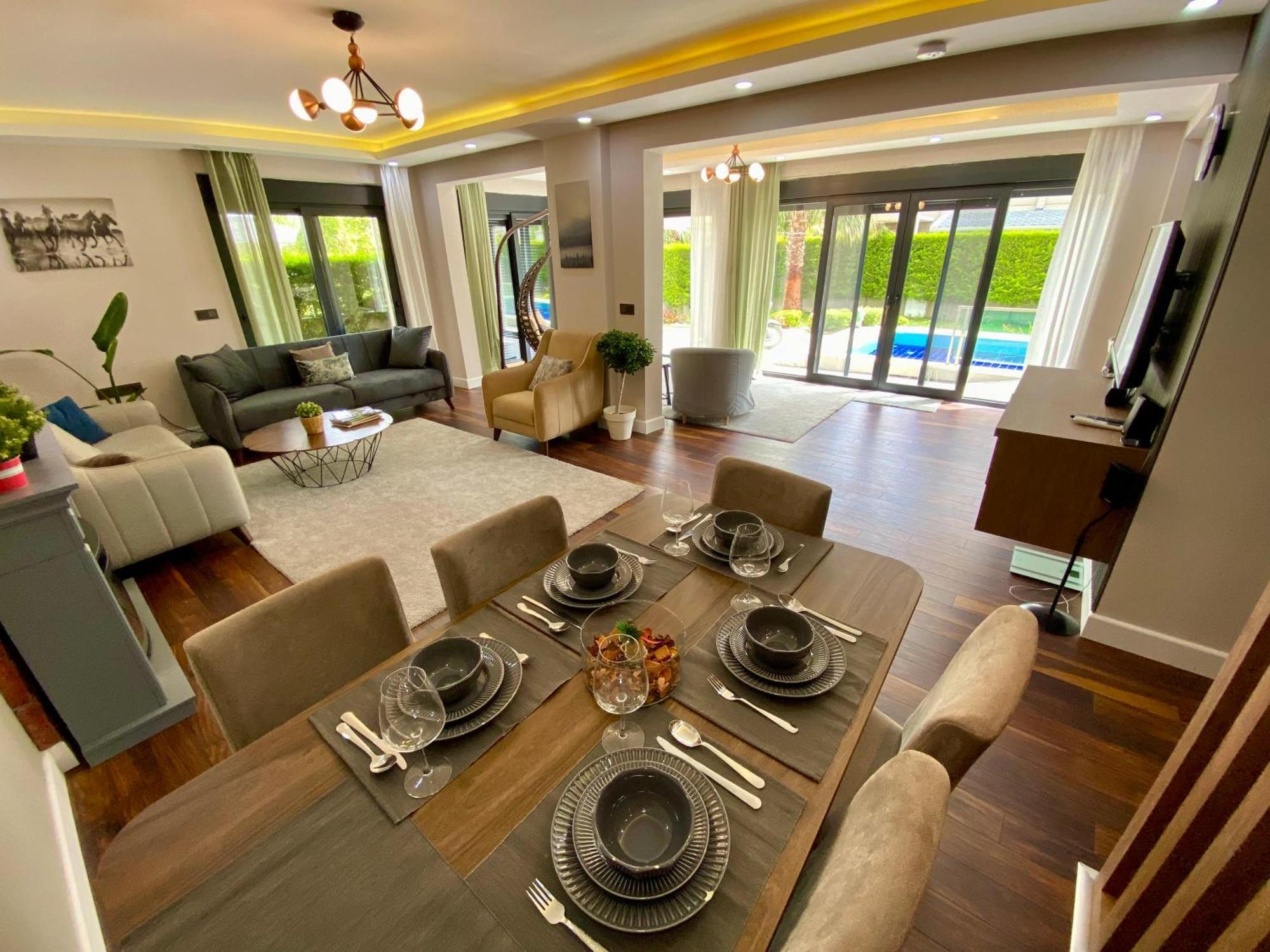 Villa Annabèll1 Havuzlu Jakuzili Triplex Lux villa Belek Extérieur photo